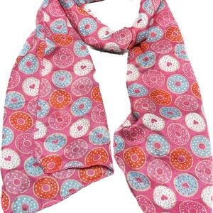 Colorful Donut Pattern Scarf
